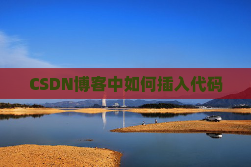 CSDN博客中如何插入代码